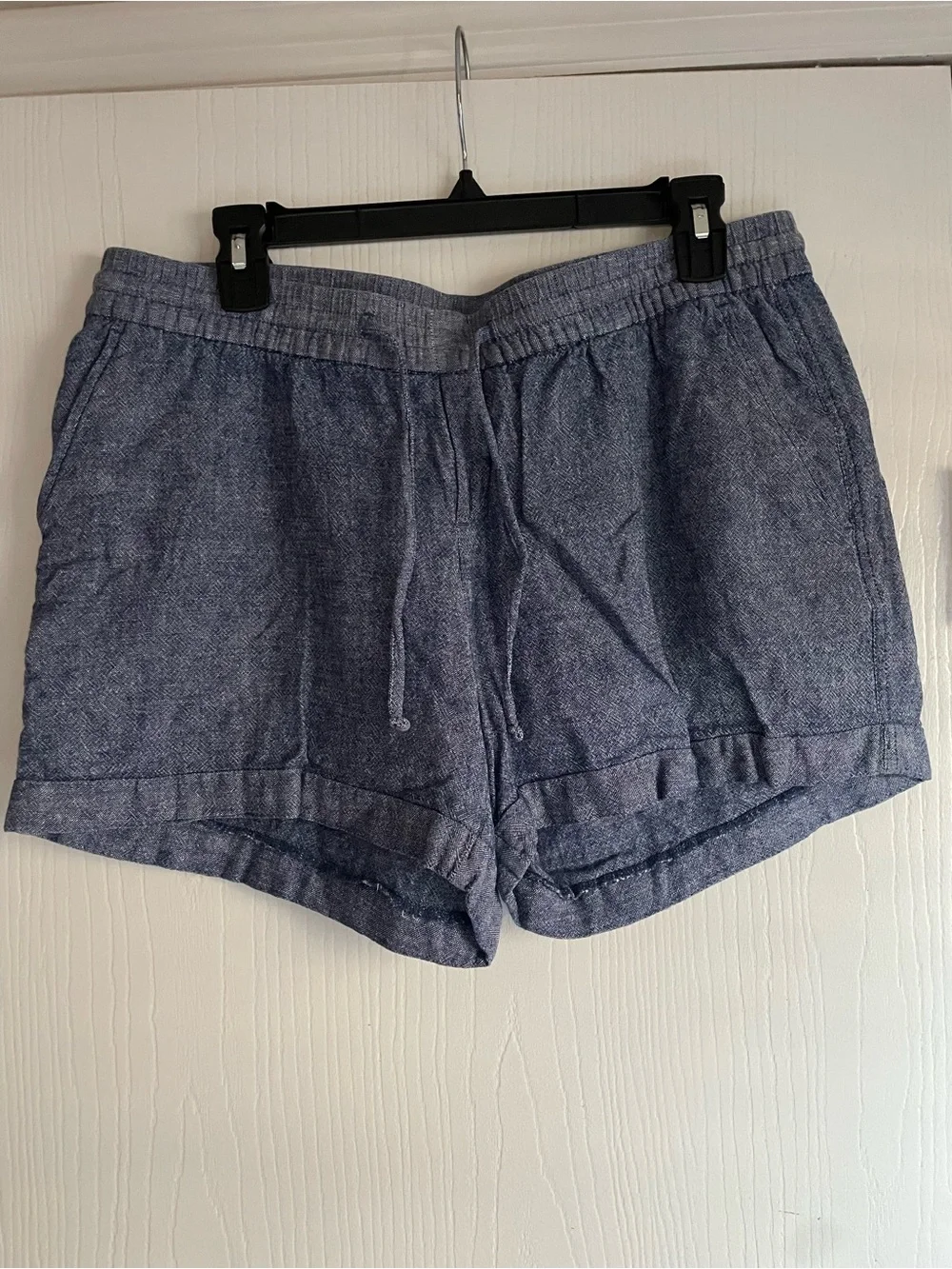 Old Navy Chambray Drawstring Shorts - Blue